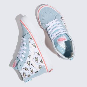 Vans Kiz Çocuk Spor Ayakkabı Unicorn Sk8-Hi Zip Mavi/Beyaz | 86441-898